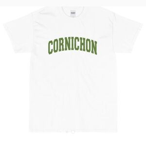 White Tee with Green Print